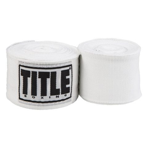 Бинти для боксу TITLE Boxing Select 180″ Semi Elastic Mexican White (4.5м.)