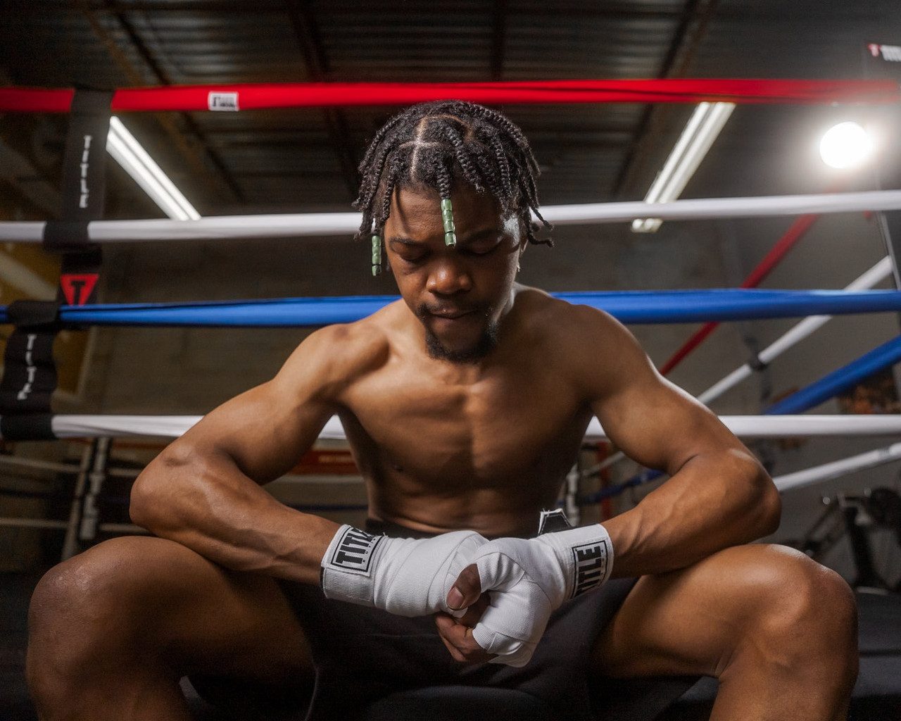 Бинти для боксу TITLE Boxing Select 180″ Semi Elastic Mexican White (4.5м.)