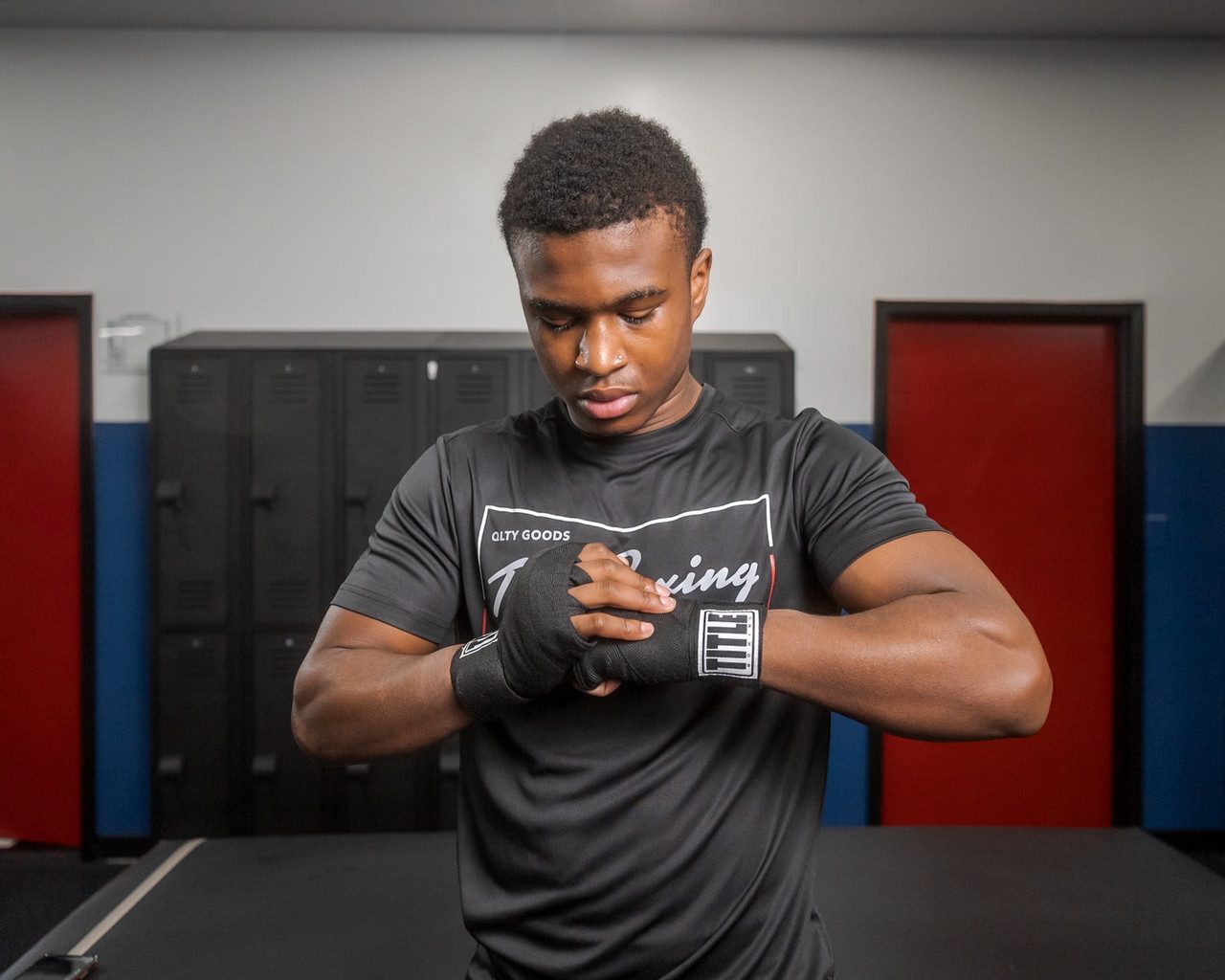 Бинти для боксу TITLE Boxing Traditional Weave 180″ Black (4.5м.)