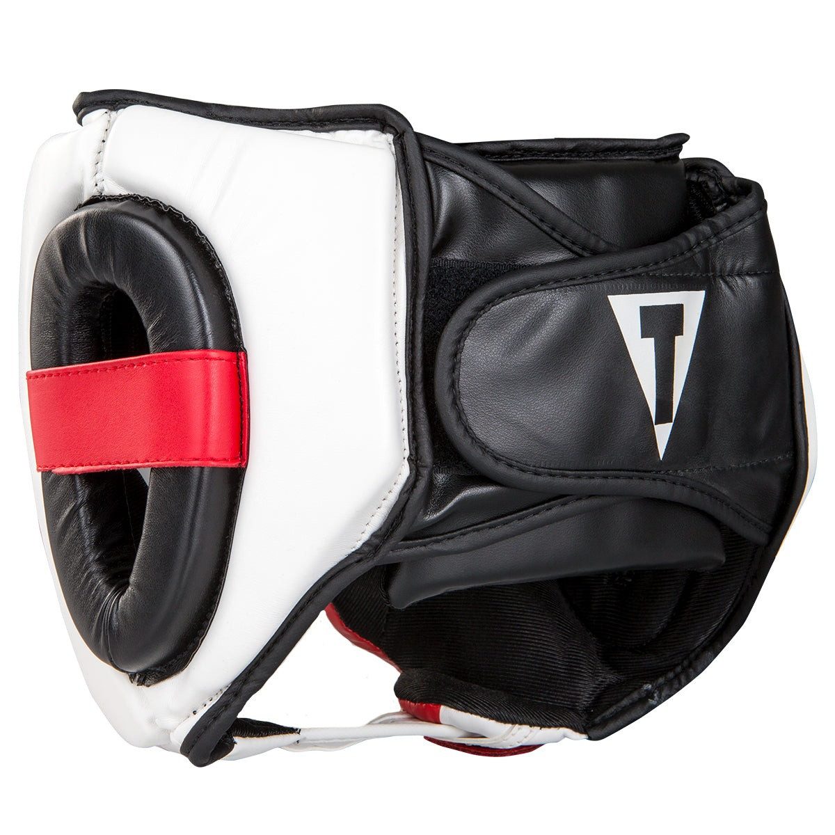 Боксерський шолом TITLE MMA Command Black/White/Red M (капа в комплекті)