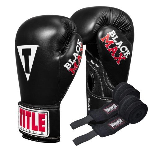 Боксерські рукавиці TITLE Classic Black Max Black 14 oz