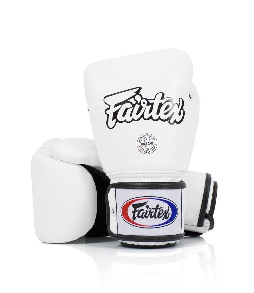 Боксерські рукавиці Fairtex BGV1 White 10 унцій (бинти в комплекті)