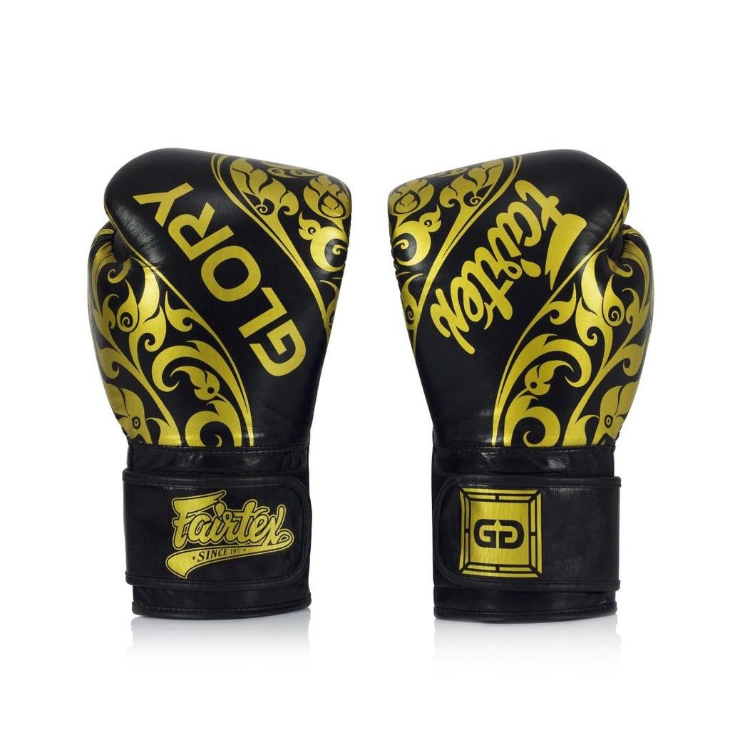 Боксерські рукавиці Fairtex BGVG2 Velcro Black 14 унцій (бинти в комплекті)