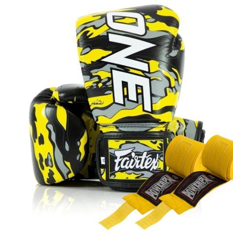 Боксерські рукавиці Fairtex BGV-ONE X STBG (натуральна шкіра) 14 унцій (бинти в комплекті)