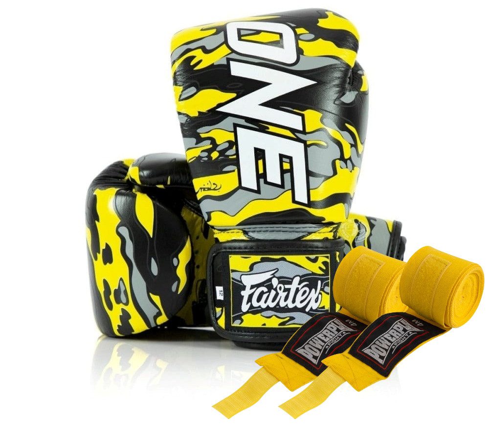 Боксерські рукавиці Fairtex BGV-ONE X STBG (натуральна шкіра) 14 унцій (бинти в комплекті)