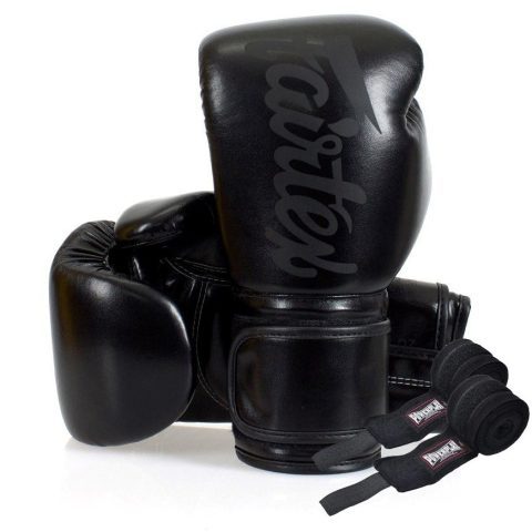 Боксерські рукавиці Fairtex BGV14SB Black 16 унцій (бинти в комплекті)