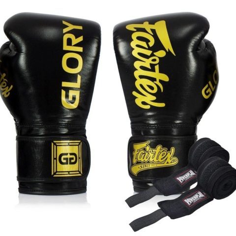 Боксерські рукавиці Fairtex BGVG1 Black 14 унцій (бинти в комплекті)