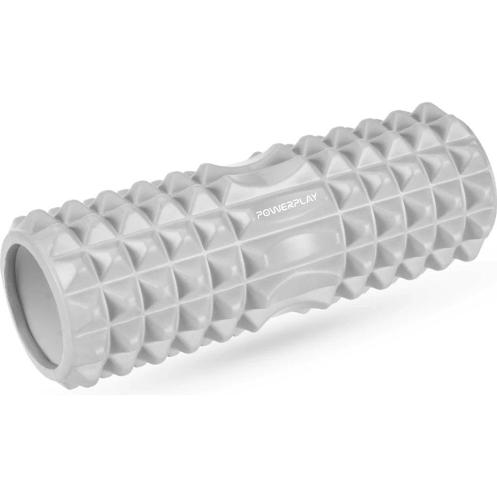 Масажний ролик (роллер) PowerPlay 4405 EVA Massage Roller Сірий (33×12см.)