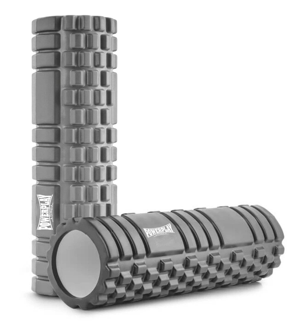 Масажний ролик (роллер) PowerPlay 4404 Massage Roller Сірий (45×14см.)