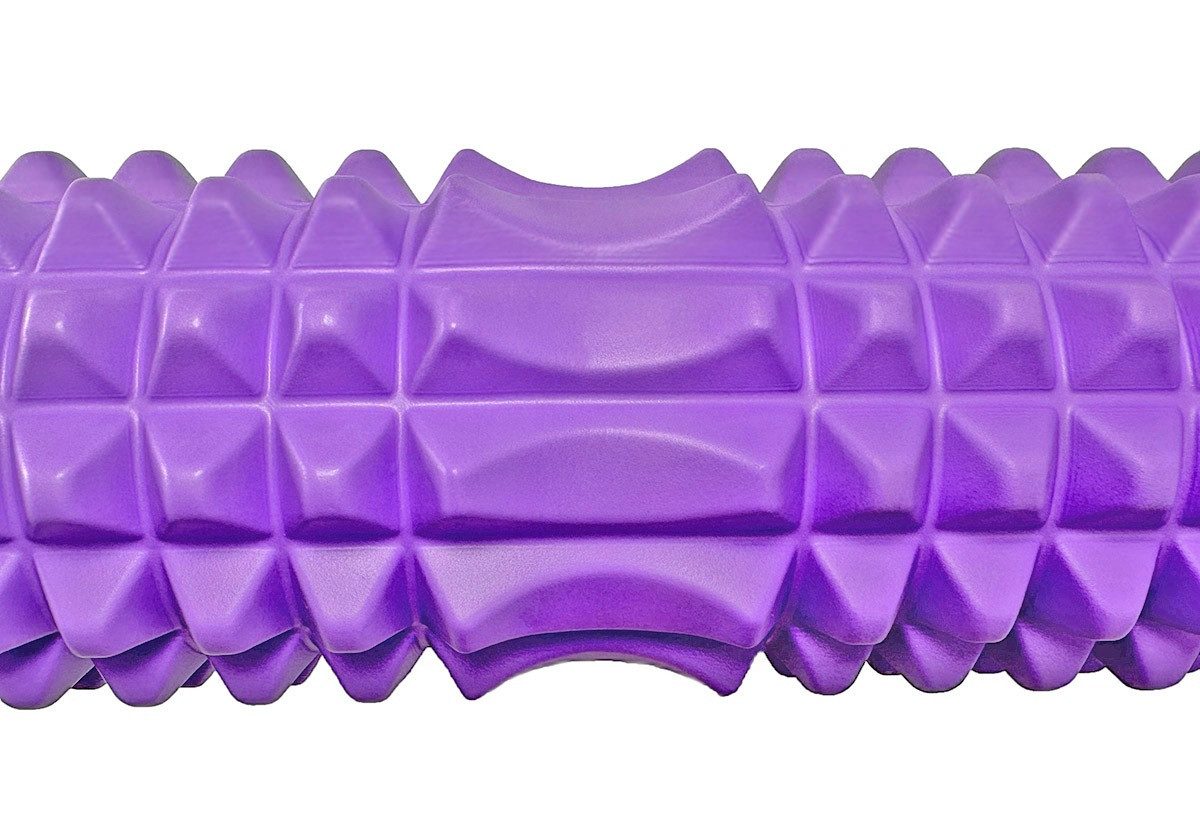 Масажний ролик (роллер) PowerPlay 4406 EVA Massage Roller Фіолетовий (45×12см.)