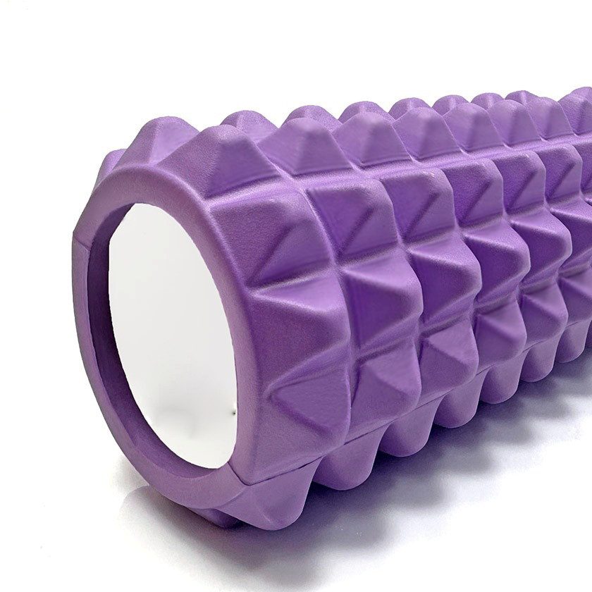 Масажний ролик (роллер) PowerPlay 4406 EVA Massage Roller Фіолетовий (45×12см.)