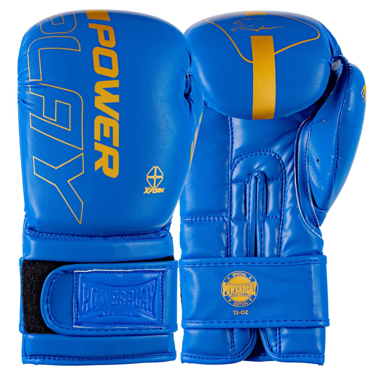 Боксерські рукавиці PowerPlay 3089 Alpha Сині 12 унцій
