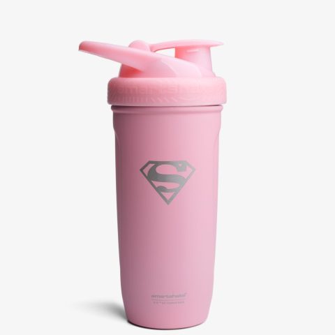 Шейкер спортивний SmartShake Reforce 900ml Supergirl Pink