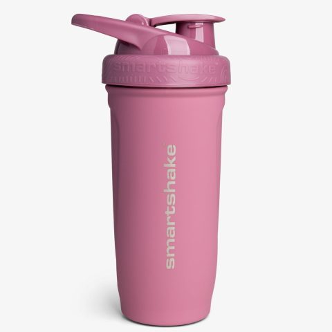 Шейкер спортивний SmartShake металевий Reforce Stainless Steel 30oz/900ml Deep Rose