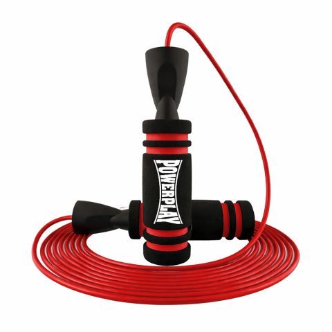 Скакалка швидкісна PowerPlay 4213 Jump Rope Чорно/Червона 3м.
