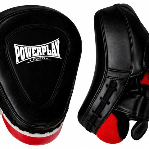 Лапи боксерські PowerPlay 3042 чорні PU [пара]
