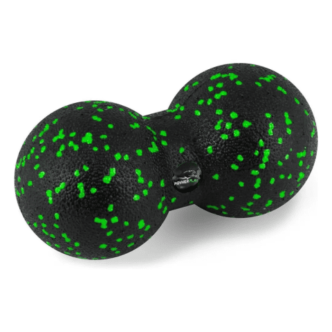 Масажний м’яч подвійний PowerPlay PP-4353 Epp foam peanut ball (d12*24cm.) Чорно/Зелений