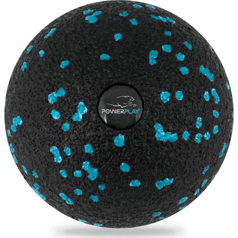 Масажний м’яч PowerPlay PP-4350 Epp Massage Ball (d8) Чорно/Блакитний