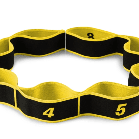 Еспандер з петлями для розтяжки PowerPlay PP_4311 Fitness Band Жовта (88*4см.)