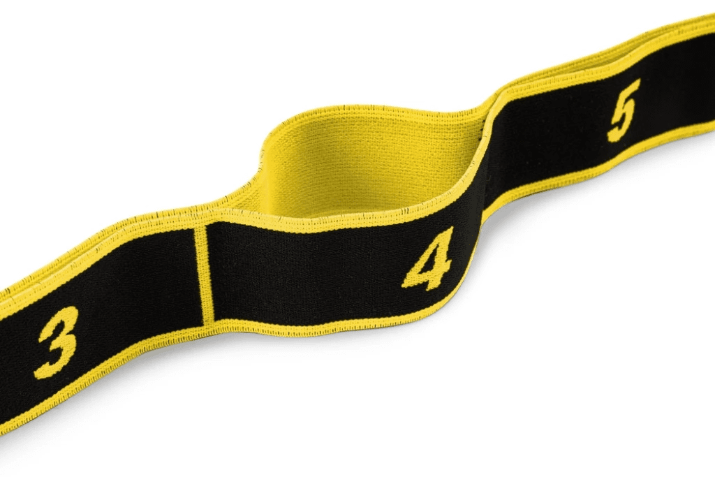 Еспандер з петлями для розтяжки PowerPlay PP_4311 Fitness Band Жовта (88*4см.)