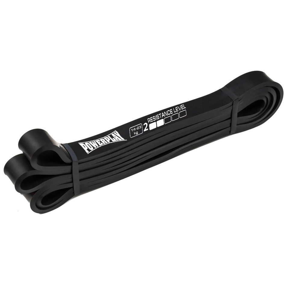 Еспандер-петля (гумка для фітнесу і кроссфіту) PowerPlay 4117 Power Band Чорна (14-23kg)