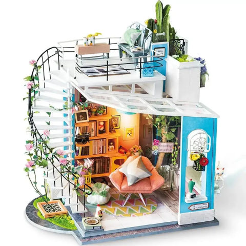 Конструктор 3D міні-будинок Robotime Rolife Dora's Loft DG12
