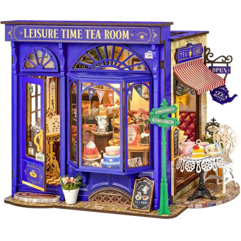 Конструктор 3D міні-будинок Robotime Rolife Leisure Time Tea Room DG171