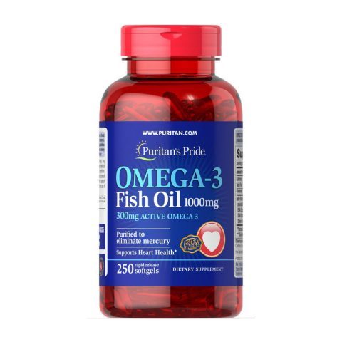 Puritan’s Pride Omega-3 Fish Oil 1000 mg (250 softgels)