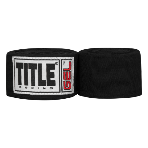Бинти для боксу TITLE Boxing Gel Iron Fist Wraps Black
