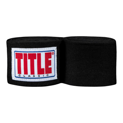 Бинти для боксу TITLE Classic Mexican 180" 2.0 Black (4.5м.)