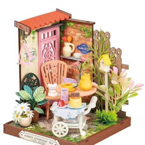 Конструктор 3D міні-будинок Robotime Rolife Fancy Tea Yard DS038