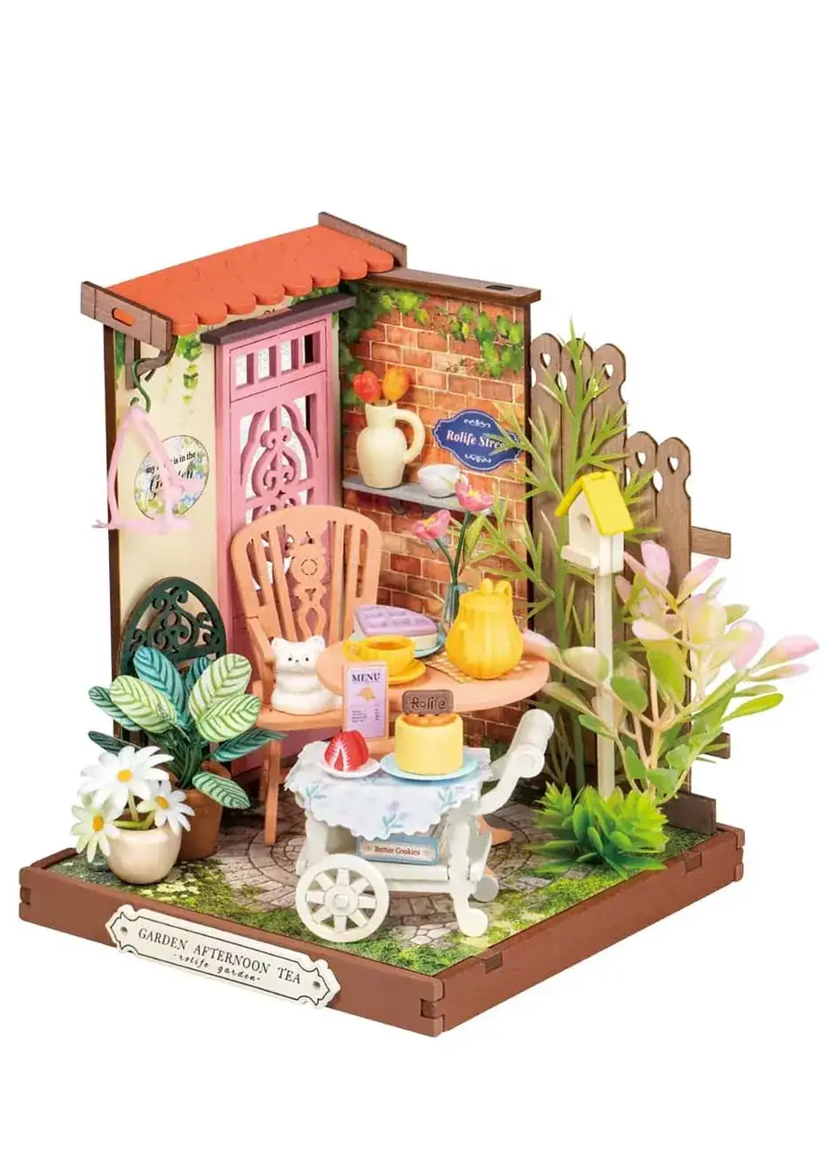 Конструктор 3D міні-будинок Robotime Rolife Fancy Tea Yard DS038